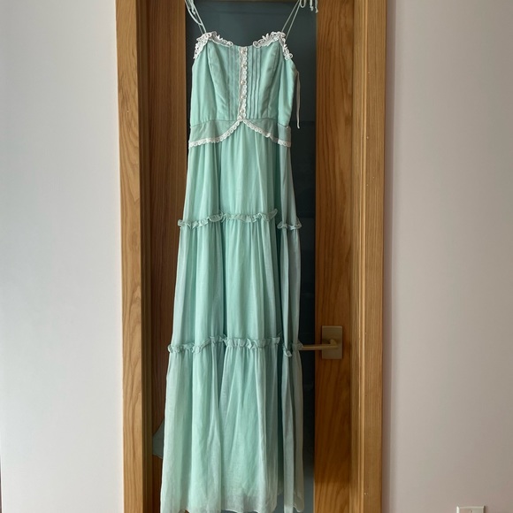 Vintage Blue Drews with Lacing w/ Shall - Picture 1 of 12